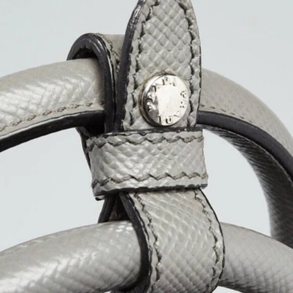 Prada Marmo Saffiano Lux Leather Double Handle Small Tote Bag 1BG775 - Picture 9 of 12